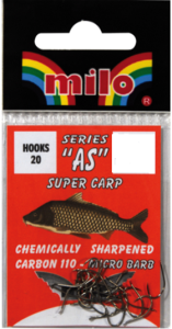 HACZYKI MILO CARBONE 110 AS SUPER CARP NR 14 SZT 20