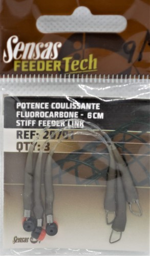 ZAPINKA SENSAS POTENCE FLUOROCARBON 6 CM 3 SZT