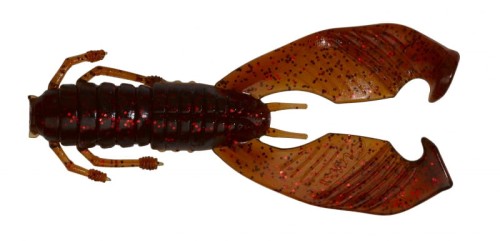 GUMA  GUNKI BOOGIE CRAW  BROWN OIL RED FLAKE 9 CM