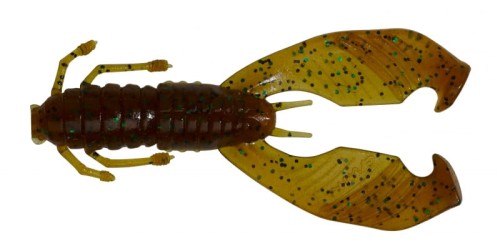 GUMA GUNKI BOOGIE CRAW  PUMKIN GREEN FLAKE 7,5 CM