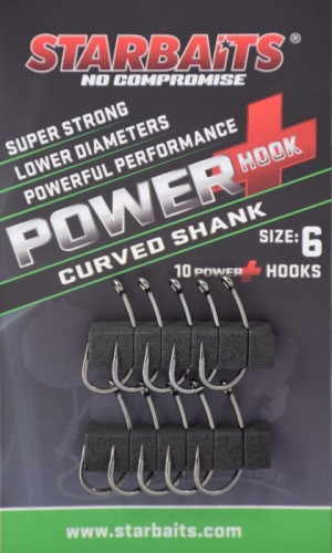 HACZYKI STARBAITS POWER HOOK CURVED SHANK NR 6
