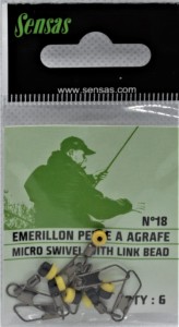 ZAPINKA SENSAS PERLE A AGRAFE NR 18 6 SZT.
