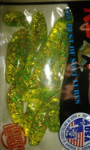 GUMA RELAX KOPYTO 3 CHARTREUSE-SILVER GLITTER, MOTOR OIL-MULTI GLITTER, LAMINATED