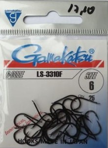 HACZYKI GAMAKATSU  BLACK LS-3310F NR 6  SZT 25