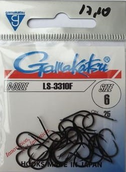 HACZYKI GAMAKATSU  BLACK LS-3310F NR 6  SZT 25