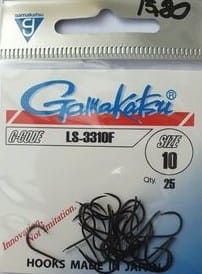 HACZYKI GAMAKATSU BLACK LS-3310F NR 10  SZT 25