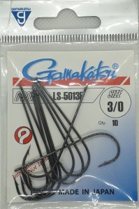 HACZYKI GAMAKATSU  BLACK LS-5013F/0 NR 3/0 SZT 10