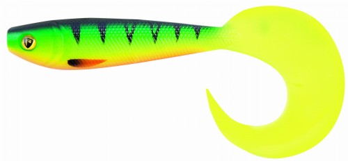 GUMA FOX RAGE PRO GRUB UV REACTIVE  FIRETIGER 8 CM