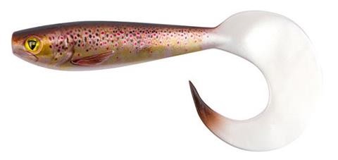 GUMA FOX RAGE PRO- GRUB  BROWN TROUT SUPER NATURAL FINISH 8 CM