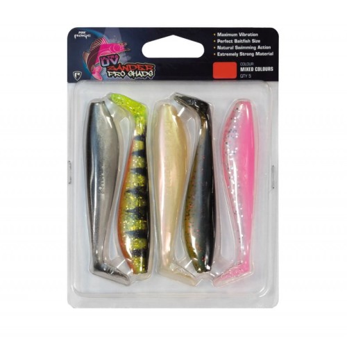 ZESTAW FOX RAGE ULTRA UV ZANDER PROSHADS MIXED COLOURS 7,5 CM