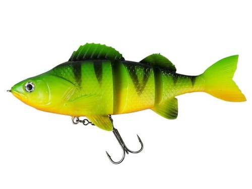 GUMA DAM EFFZETT NATURAL PERCH  FIRETIGER  Z KOTWICĄ 18 CM 70 GR