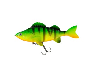 GUMA DAM EFFZETT NATURAL PERCH  FIRETIGER  Z KOTWICĄ 22 CM 135 GR