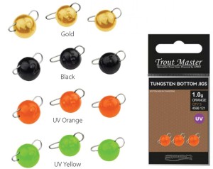 GŁÓWKA MICRO JIGS TROUT MASTER BOTTOM BLACK 1.5G