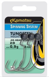 GŁÓWKI JIGOWE KAMATSU WOLFRAMOWE OFFSET 3/0-7,2G/1/4OZ 0P.2SZT