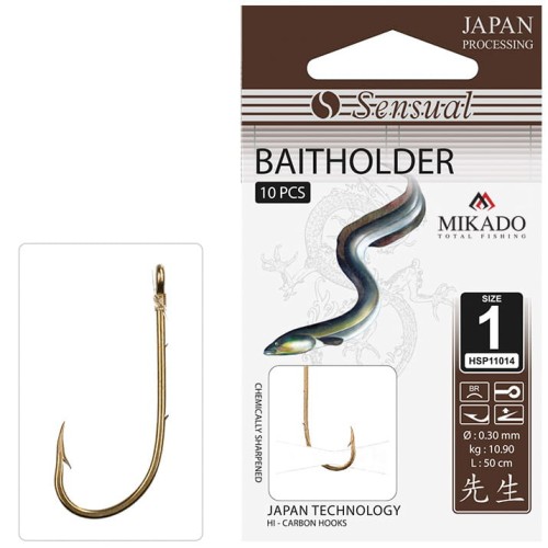 PRZYPONY MIKADO WIĄZANE SENSUAL BAITHOLDER NR4/0BR 0,30MM/70CM 10SZT