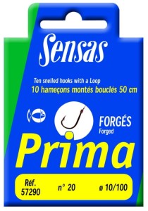 HACZYKI SENSAS PRIMA FORGE Z PRZYPONEM 50CM 10MM NR20 SZT10