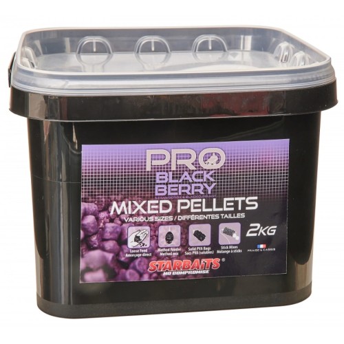 PELLET STARBAITS PRO BLACKBERRY MIXED 2KG