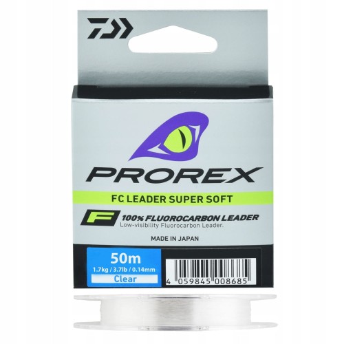 ŻYŁKA DAIWA PROREX FLUOKARBON FC LEADER SOFT 50M 0,14MM 1,7KG