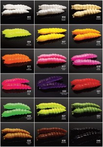 PRZYNĘTA SZTUCZNA LIBRA LURES KUKOLKA 42 MM KOLOR 019 HOT PINK ZAPACH SERA- SŁOIK