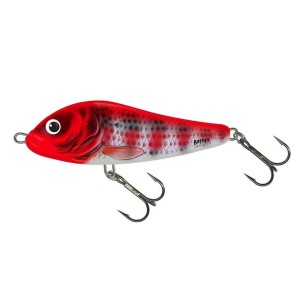 WOBLER SALMO SLIDER 5 SINKING HOLO RED HED STRIPER