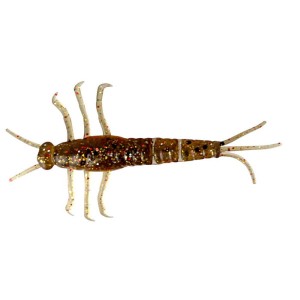 GUMA SAVAGE GEAR LB 3D PVC MAYFLY BROWN GLITTER 5CM 1SZT