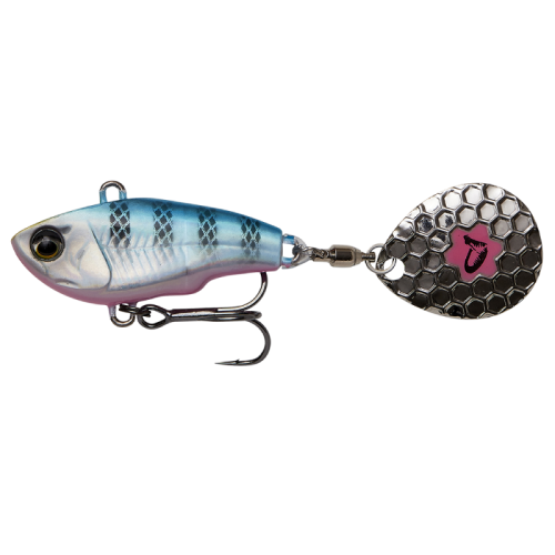 WIRUJĄCY OGONEK FAT TAIL SPIN 5,5CM 9G BLUE SILVER PINK