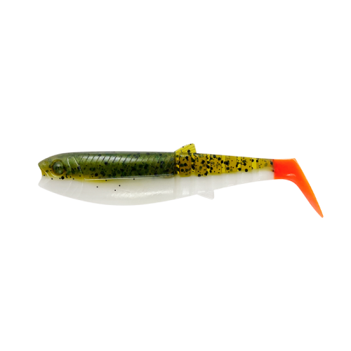 GUMA SAVAGE GEAR CANNIBAL 8CM 5G OLIVE HOT ORANGE
