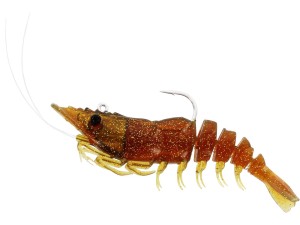 GUMA WESTIN SALTY THE SHRIMP R'N R 18G 10CM MOTOROIL GOLD 3PCS