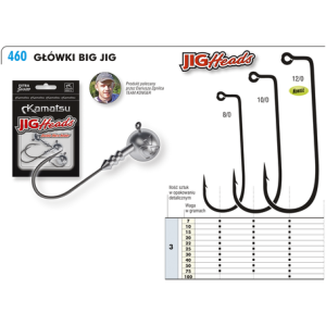 GŁÓWKA JIGOWA KONGER  BIG JIG 12/0 75G 3SZT