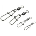 AGRAFKA DAIWA PROREX Z KRĘTLIKIEM SNAP SWIVEL XL 32KG MAT BLACK