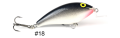 WOBLER SIEK KRĄP 7CM #18 8,5G ZEROWY