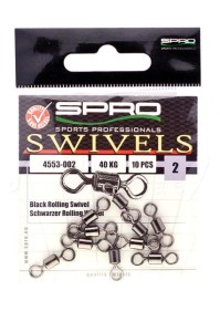 KRĘTLIK SPRO ROLLING SWIVEL NR 1/0 10SZT 60KG