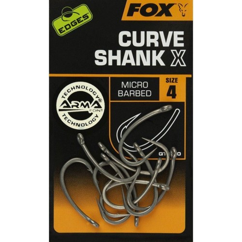 HACZYKI FOX EDGES CURVE SHANK SIZE 4 SZT 10