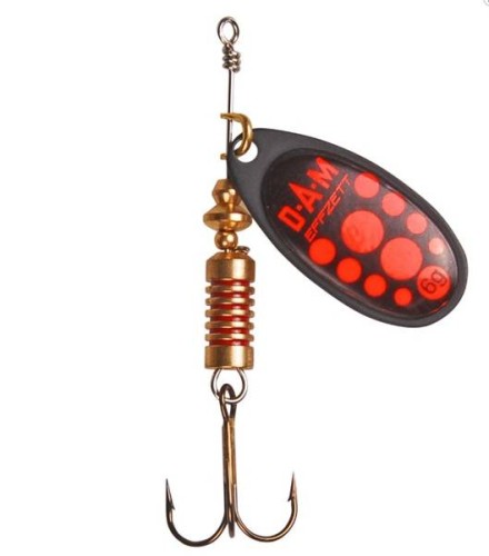 BŁYSTKA DAM STANDARD SPINNER #2 4G SINKING BLACK RED
