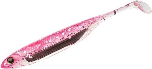 GUMA FISH ARROW FLASH J SHAD SW 4` #101 PINK/SILVER