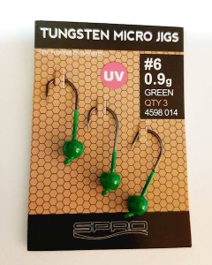 GŁÓWKA MIKRO JIGS UV TROUT MASTER NR6 O,5GR 3SZT