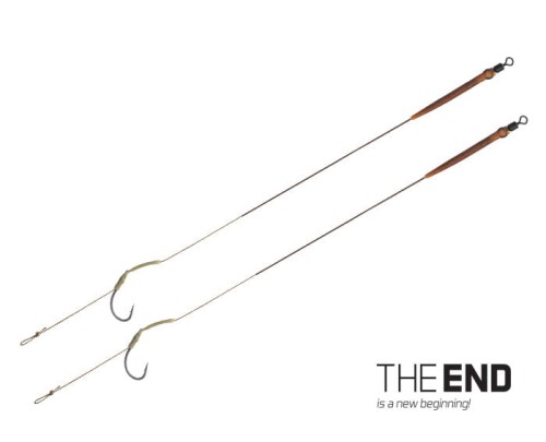 PRZYPON DELPHIN Z WŁOSEM THE END SKIN RIG 20CM 25LB #4
