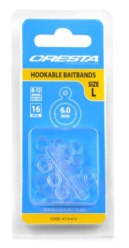 GUMKA CRESTA HOOKABLE BAITBANDS RZM L