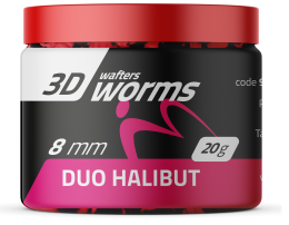 WAFTERS MATCH PRO 3D WORMS DUO HALIBUT 8MM 20G