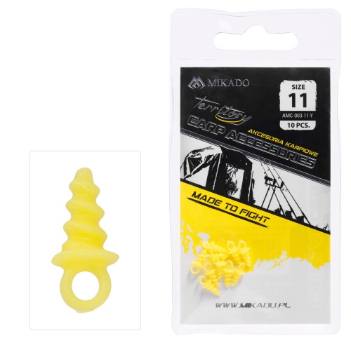WKRĘT MIKADO DO KULEK PLASTIKOWY 11 MM ŻÓŁTY