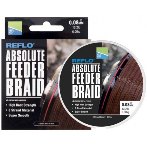 PLECIONKA PRESTON REFLO ABSOLUTE FEEDER BRAID 0,10MM 150M 7,2KG