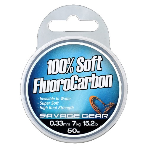 FLUOROCARBON SAVAGE GEAR SOFT FC 35M 0,49MM 15,2KG CLEAR