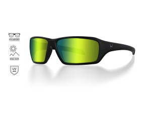 OKULARY WESTIN W6 SPORT 15 MATTE BLACK - LB GREEN LM GREEN AR GREEN