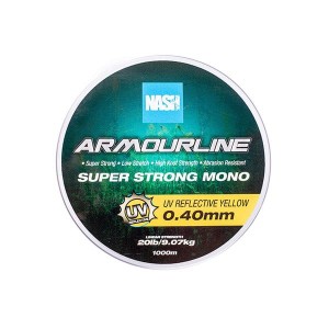ŻYŁKA NASH ARMOURLINE MONO UV YELLOW 20LB 0,40MM 1000M