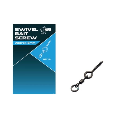 WKRĘTKA NASH SWIVEL BAIT SCREW 8MM