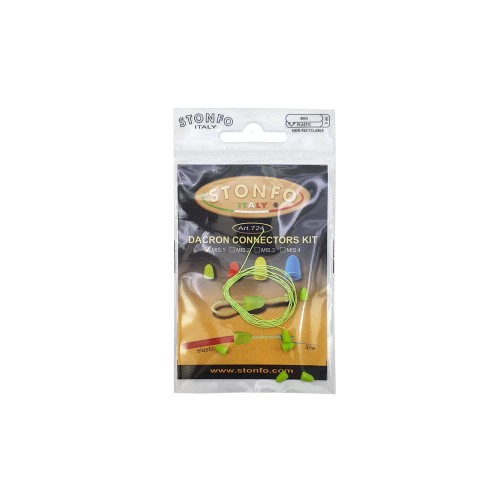 ŁĄCZNIK STONFO TYPU DACRON ROZ 1 MAX 1.4MM ZIELONY FLUO