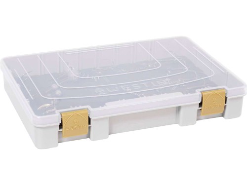 PUDEŁKO WESTIN W3 RIG BOX GREY/CLEAR 28x19,5x4,5CM