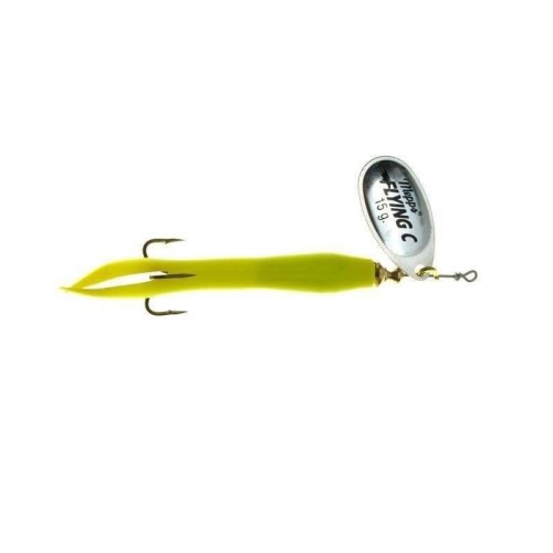 BŁYSTKA MEPPS AGLIA FLYING SREBRNA/CHARTREUSE 15G