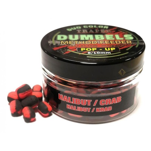 DUMBELS TRAPER DUOCO POP UP 8/10MM HALIBUT/KRAB