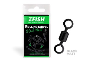 KRĘTLIK ZFISH ROLLING SWIVEL BLACK MATT #8/28KG